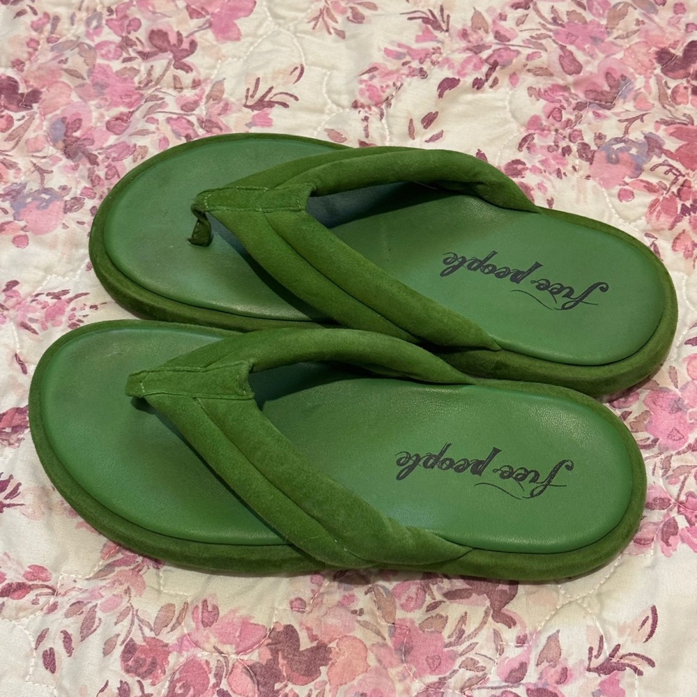 Free People Emerald Green Slippers - Picture 4 of 9